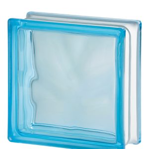 Azur wave glass block